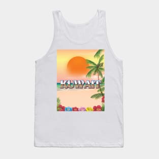 Kuwait Beach travel poster Tank Top